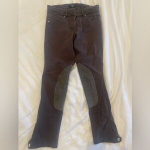 Gray riding breeches